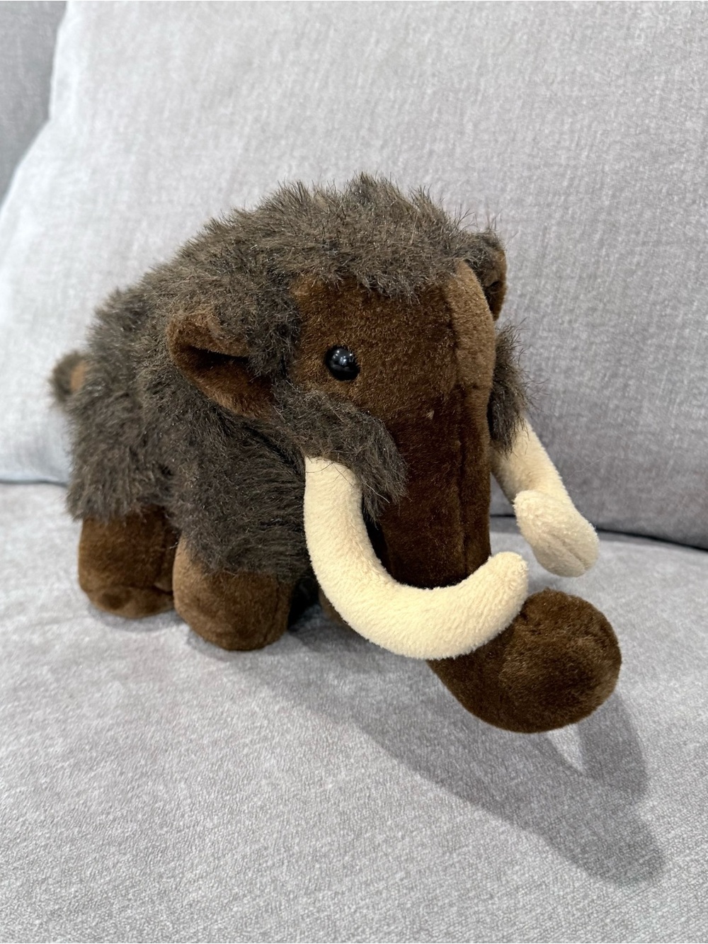 Woolly Mammoth Plush Stuffed Animal Brown Prehistoric Elephant Soft Toy